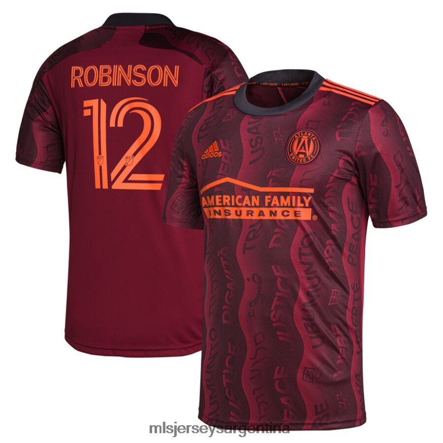 MLS Jerseys hombres atlanta united fc miles robinson adidas granate 2021 unity replica camiseta del jugador 2T40R81448 jersey