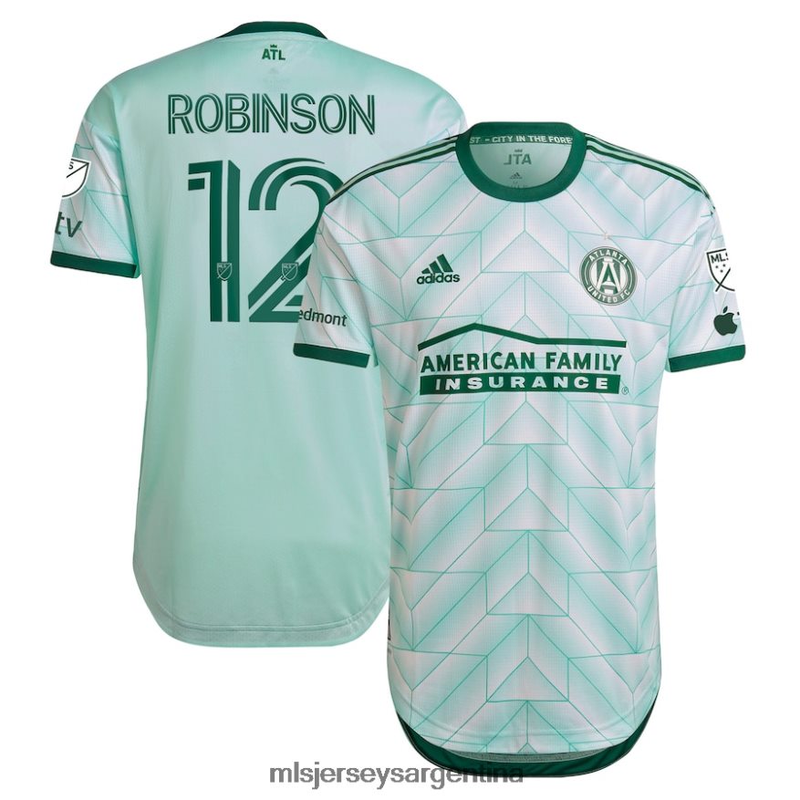 MLS Jerseys hombres atlanta united fc miles robinson adidas mint 2023 the forest kit camiseta de jugador auténtica 2T40R81147 jersey