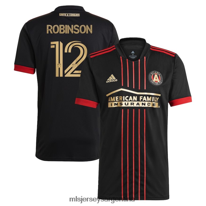 MLS Jerseys hombres camiseta atlanta united fc miles robinson adidas negra 2021 réplica del kit blvck 2T40R8715 jersey