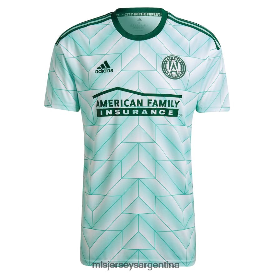MLS Jerseys hombres atlanta united fc adidas mint 2022 the forest kit replica camiseta en blanco 2T40R8215 jersey
