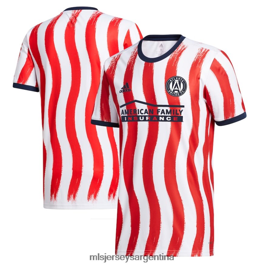 MLS Jerseys hombres camiseta aeroready pre-partido americana del atlanta united fc adidas blanco/rojo 2021/22 2T40R8993 jersey