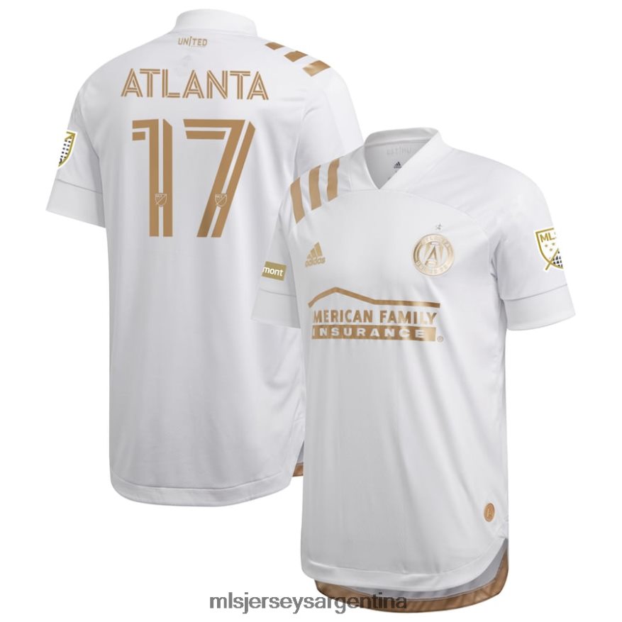 MLS Jerseys hombres camiseta del rey atlanta united fc adidas blanca 2020 auténtica 2T40R81211 jersey
