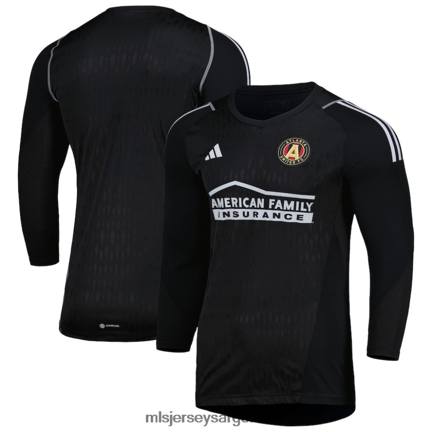 MLS Jerseys hombres camiseta réplica de manga larga de portero atlanta united fc adidas negra 2023 2T40R8412 jersey