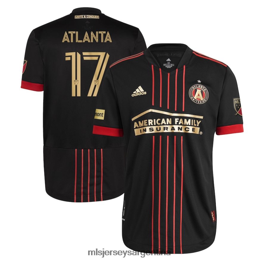 MLS Jerseys hombres seguidores del atlanta united fc adidas negro 2021 the blvck kit camiseta auténtica 2T40R8406 jersey