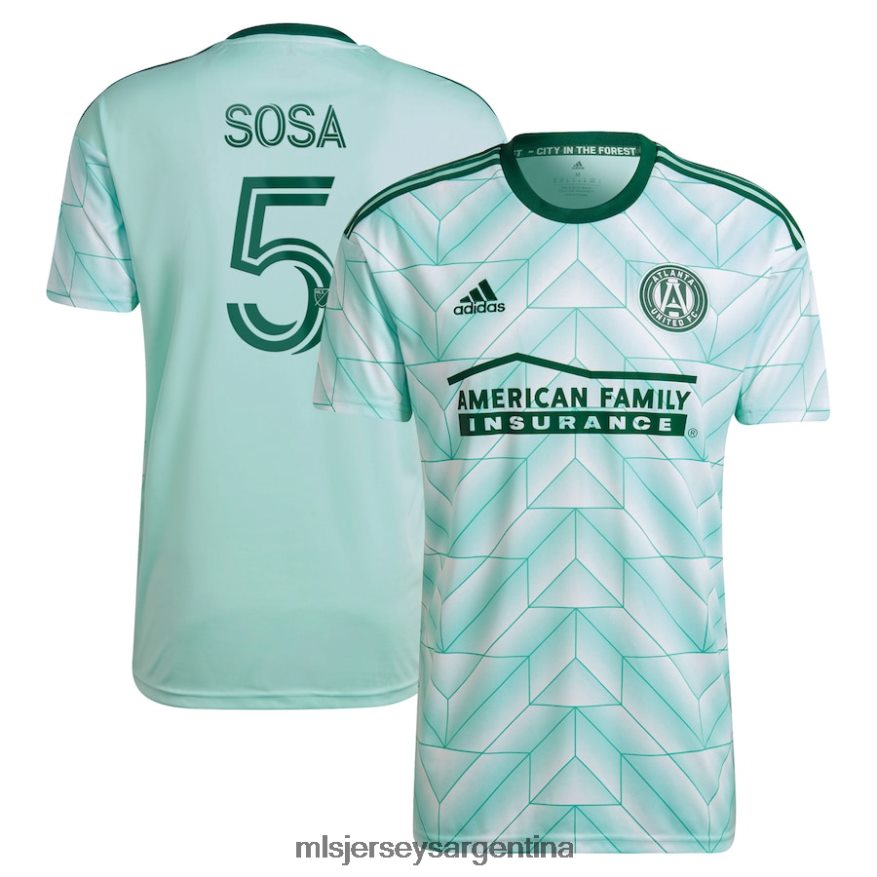 MLS Jerseys hombres atlanta united fc santiago sosa adidas mint 2022 the forest kit réplica de camiseta del jugador 2T40R81047 jersey
