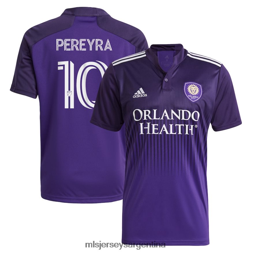 MLS Jerseys hombres orlando city sc mauricio pereyra adidas púrpura 2021 grueso y fino kit réplica de camiseta de jugador 2T40R8835 jersey