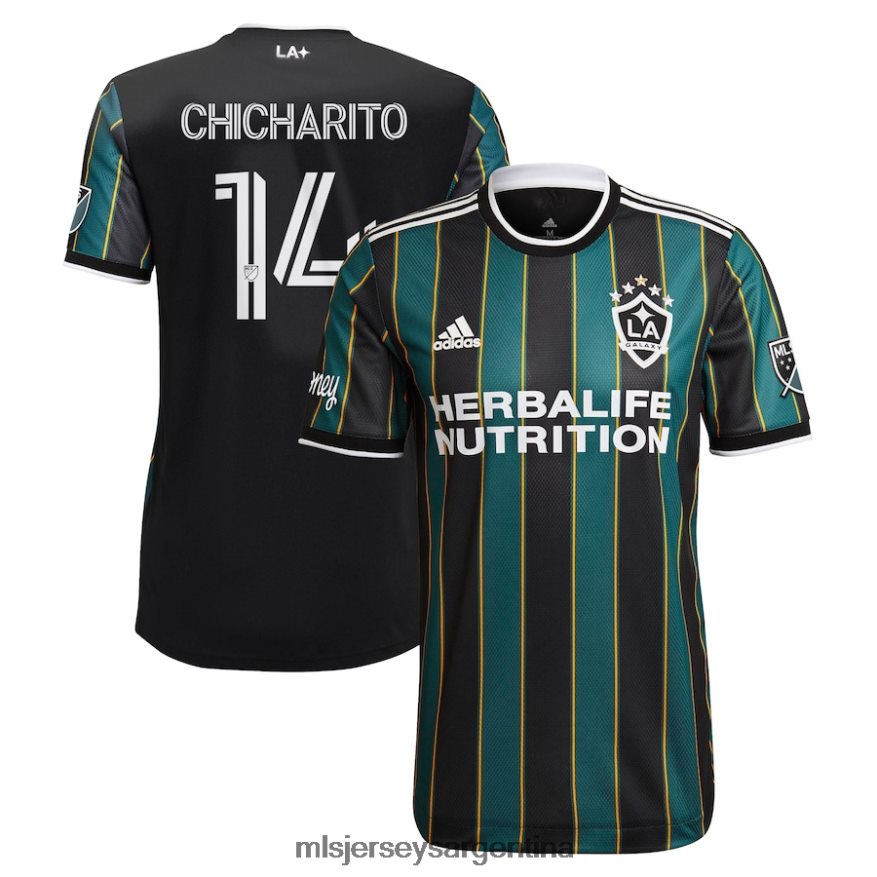 MLS Jerseys hombres la galaxy chicharito adidas negro 2021 the la galaxy community kit camiseta de jugador auténtica 2T40R8355 jersey