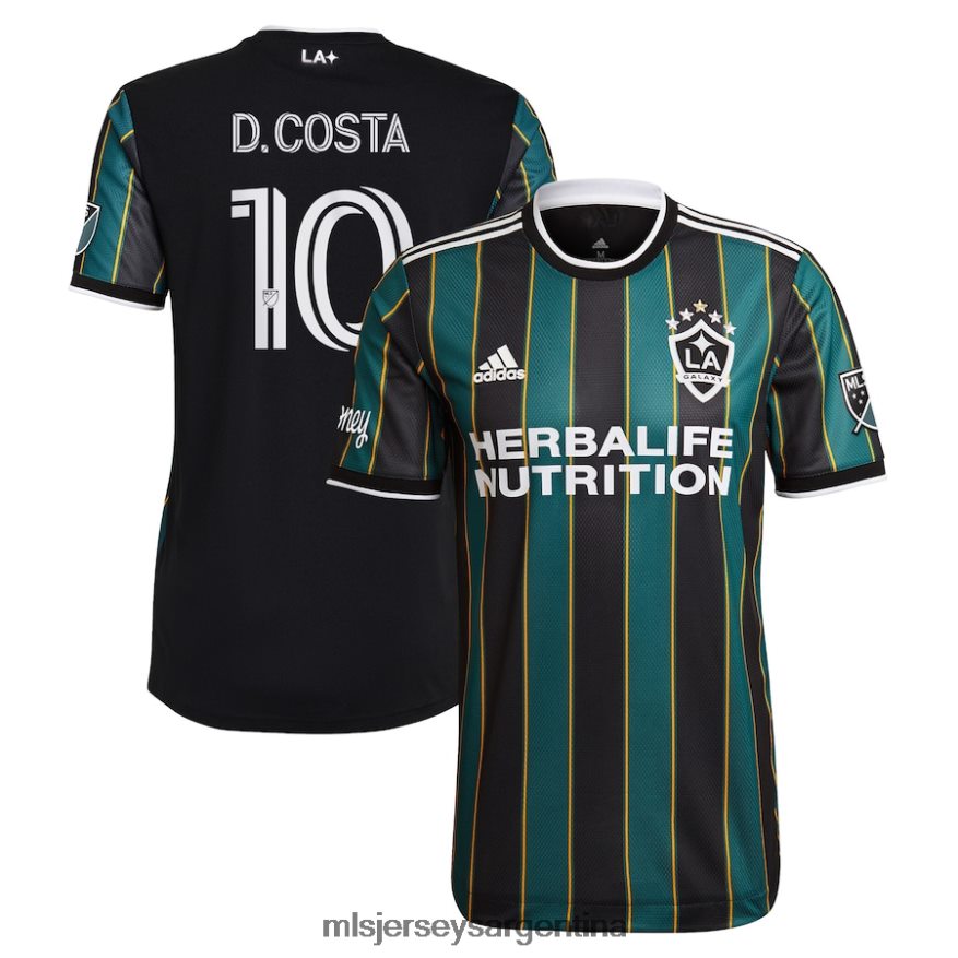 MLS Jerseys hombres la galaxy douglas costa adidas negro 2021 the la galaxy community kit camiseta de jugador auténtica 2T40R8805 jersey