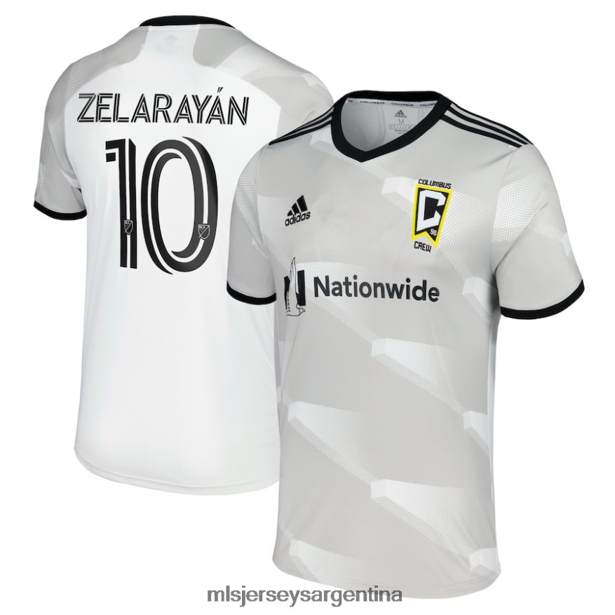 MLS Jerseys hombres camiseta de columbus crew lucas zelarayan adidas blanca 2022 gold standard réplica de jugador 2T40R8462 jersey