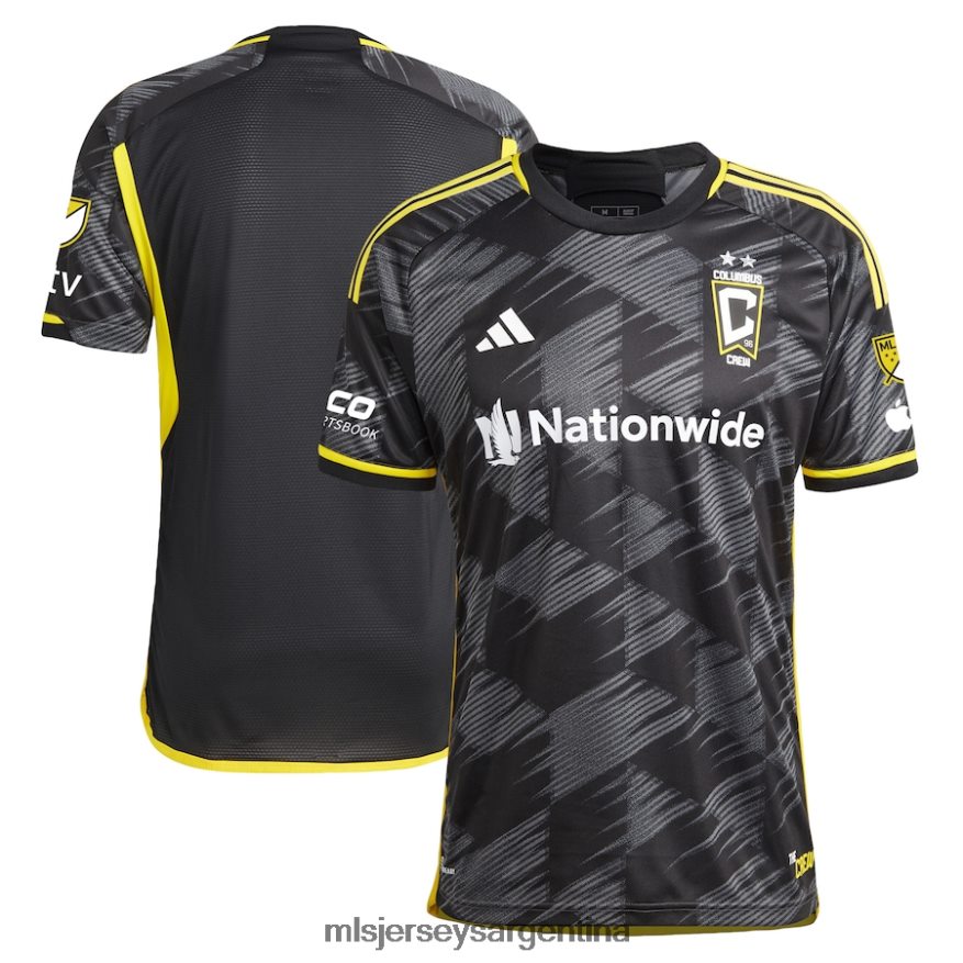 MLS Jerseys hombres camiseta de columbus crew adidas negra equipación velocidad 2023 auténtica 2T40R865 jersey