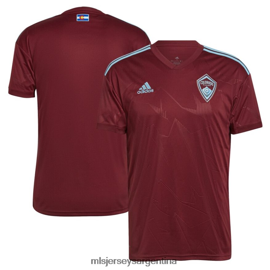 MLS Jerseys hombres colorado rapids adidas burdeos 2022 club réplica camiseta en blanco 2T40R81233 jersey