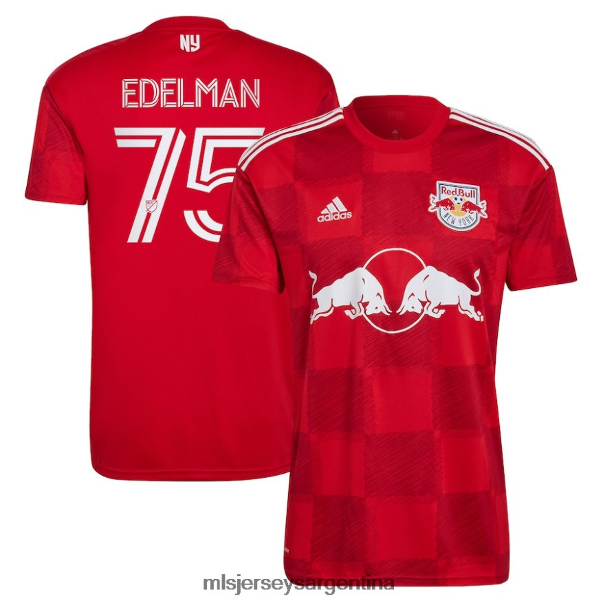 MLS Jerseys hombres new york red bulls daniel edelman adidas camiseta roja 2023 1ritmo replica jugador 2T40R81105 jersey
