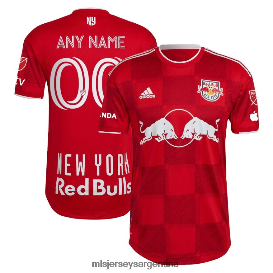 MLS Jerseys hombres camiseta personalizada auténtica de los new york red bulls adidas roja 2023 1ritmo 2T40R81378 jersey