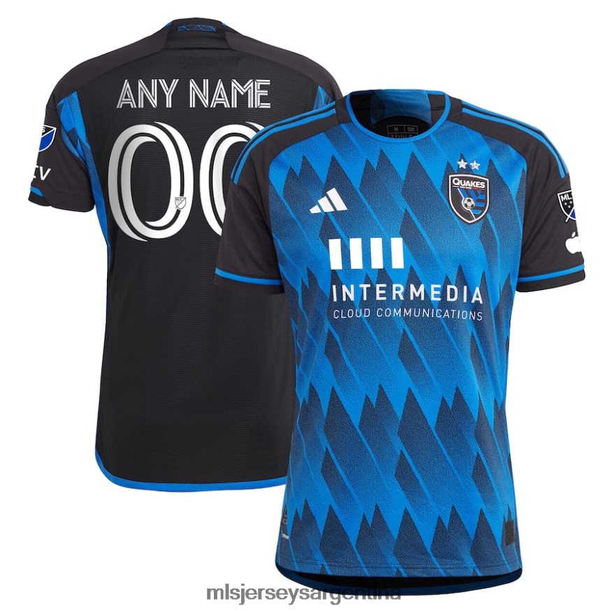 MLS Jerseys hombres Terremotos de San José adidas azul 2023 camiseta de falla activa auténtica camiseta personalizada 2T40R8104 jersey
