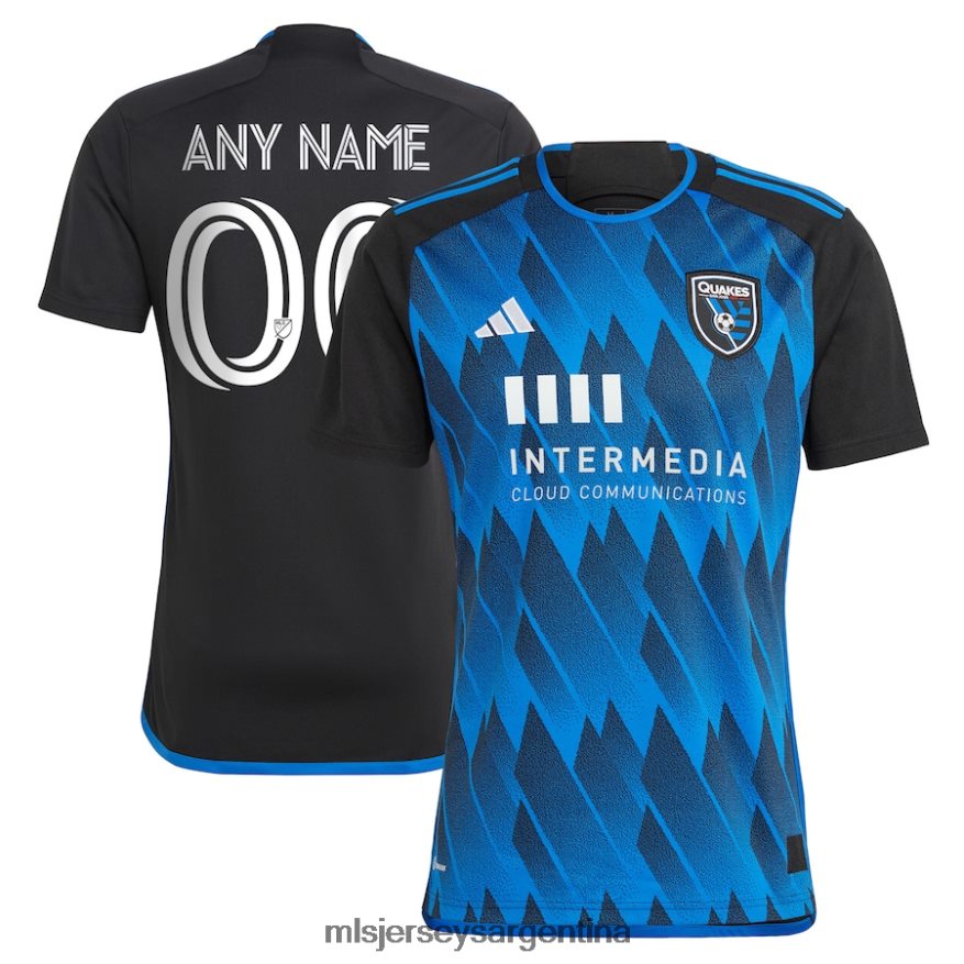 MLS Jerseys hombres Terremotos de San José adidas azul 2023 camiseta de falla activa réplica de camiseta personalizada 2T40R8258 jersey