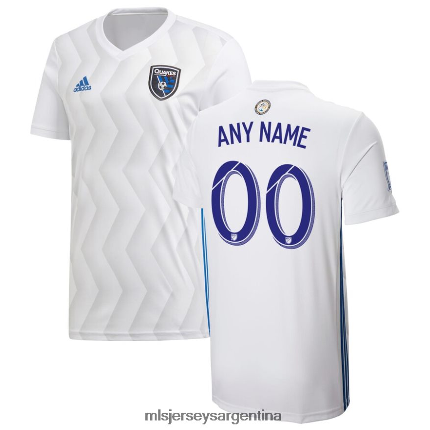 MLS Jerseys hombres terremotos de san jose adidas camiseta blanca réplica secundaria personalizada 2019 2T40R81402 jersey