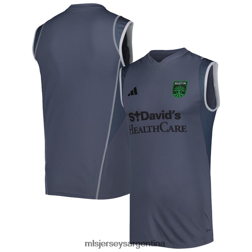 MLS Jerseys hombres camiseta de entrenamiento sin mangas en el campo adidas gris 2023 del austin fc 2T40R8518 jersey