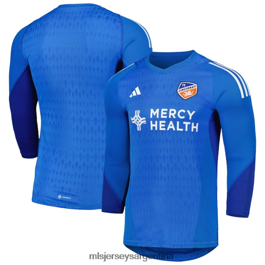 MLS Jerseys hombres camiseta réplica de manga larga de portero azul adidas fc cincinnati 2023 2T40R8475 jersey