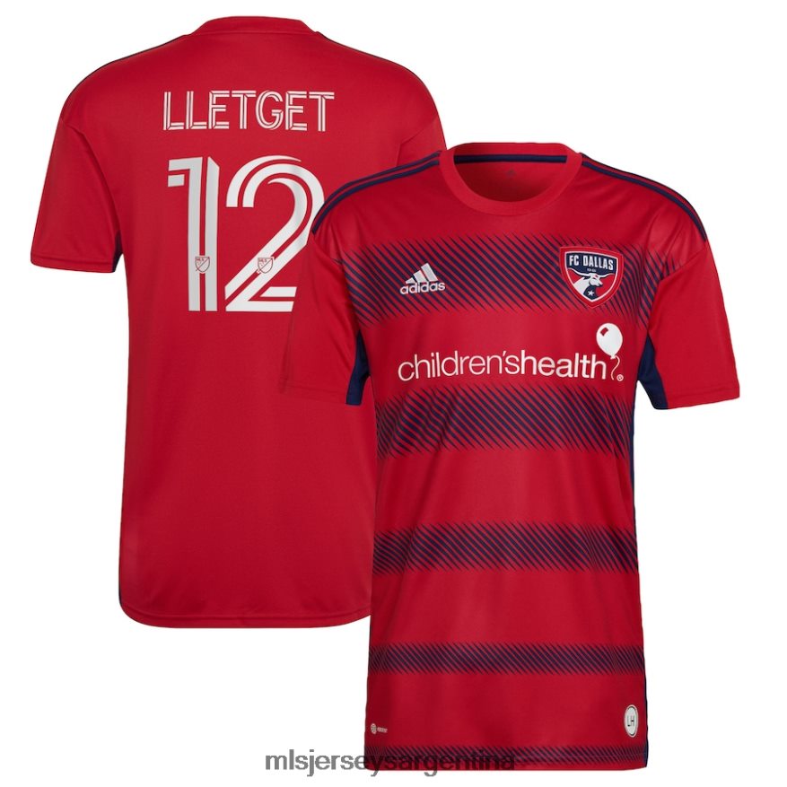 MLS Jerseys hombres fc dallas sebastian lletget adidas rojo 2023 crescendo kit réplica camiseta del jugador 2T40R81071 jersey