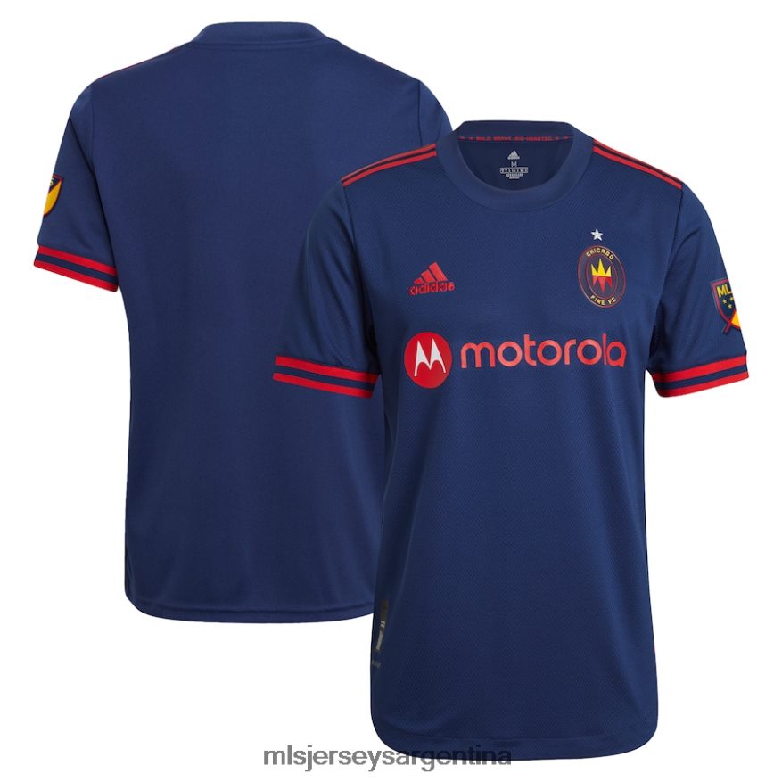 MLS Jerseys hombres camiseta replica primaria chicago fire adidas azul marino 2021 2T40R8401 jersey