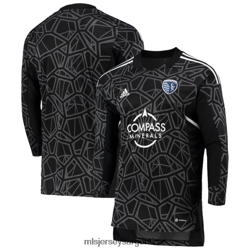 MLS Jerseys hombres camiseta de portero adidas del sporting kansas city negro/blanco 2T40R8458 jersey