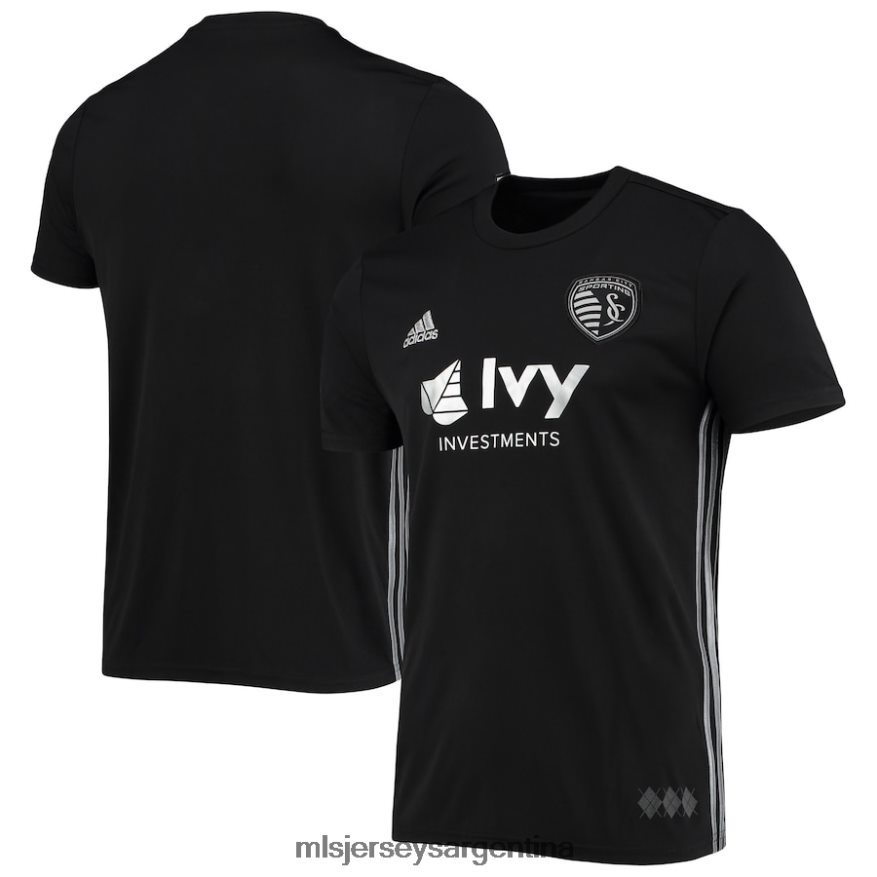 MLS Jerseys hombres réplica de camiseta adidas del sporting kansas city visitante negra 2018 2T40R8886 jersey