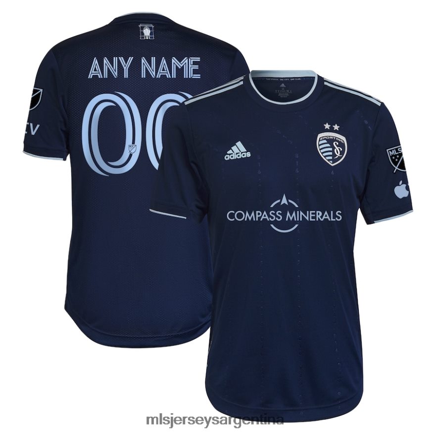 MLS Jerseys hombres sporting kansas city adidas azul 2023 state line 3.0 auténtica camiseta personalizada 2T40R8559 jersey