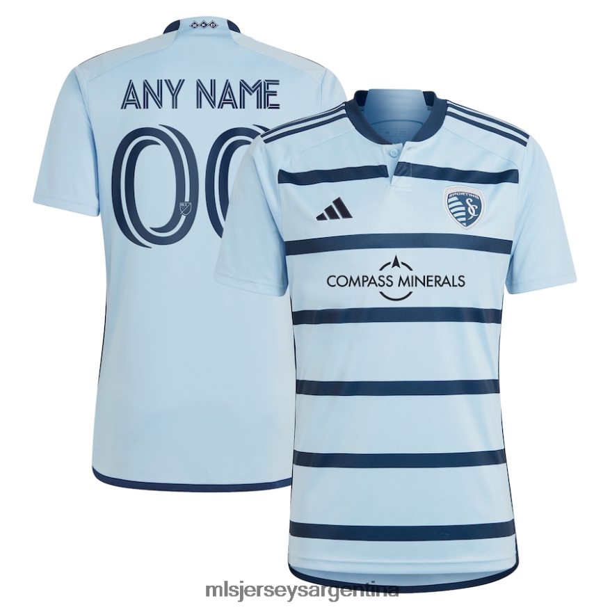 MLS Jerseys hombres sporting kansas city adidas azul claro 2023 aros 4.0 réplica de camiseta personalizada 2T40R8186 jersey