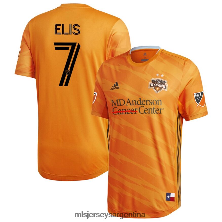 MLS Jerseys hombres houston dynamo alberth elis adidas naranja 2020 camiseta de jugador auténtica primaria 2T40R81241 jersey