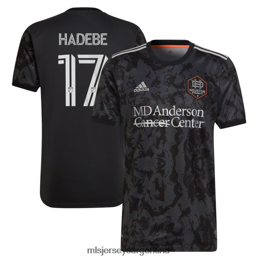 MLS Jerseys hombres houston dynamo fc adolescente hadebe adidas negro 2022 camiseta réplica del jugador de la ciudad del bayou 2T40R81472 jersey