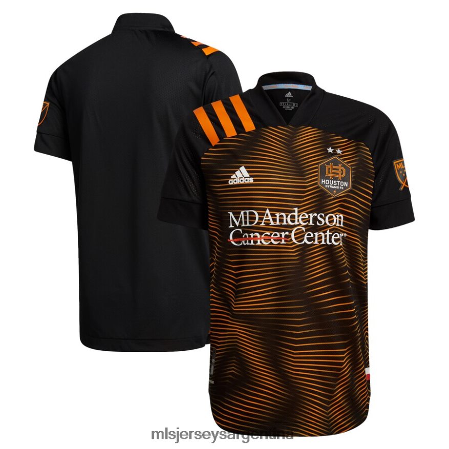 MLS Jerseys hombres camiseta houston dynamo fc adidas negra 2021 secundaria auténtica parche 2T40R8395 jersey