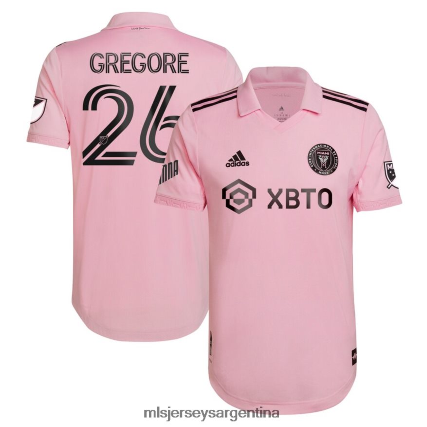 MLS Jerseys hombres inter miami cf gregore adidas rosa 2022 the heart beat kit camiseta auténtica del jugador del equipo 2T40R81115 jersey
