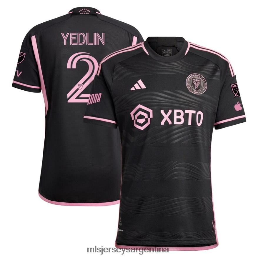 MLS Jerseys hombres inter miami cf deandre yedlin adidas negro 2023 la noche camiseta de jugador auténtica 2T40R8725 jersey