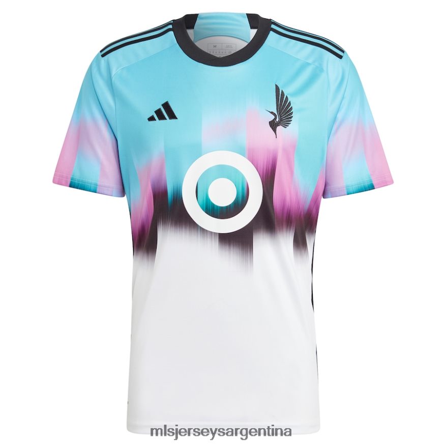 MLS Jerseys hombres minnesota united fc adidas camiseta blanca réplica del kit de la aurora boreal 2023 2T40R826 jersey