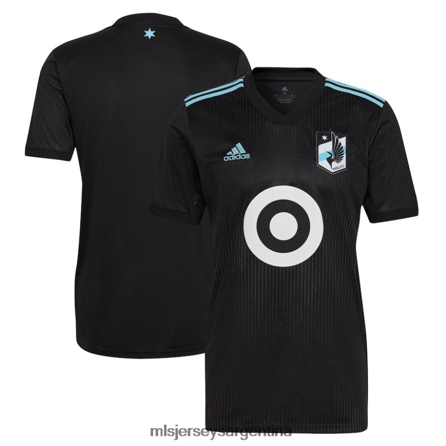 MLS Jerseys hombres minnesota united fc adidas negro 2022 minnesota night kit replica camiseta en blanco 2T40R8307 jersey