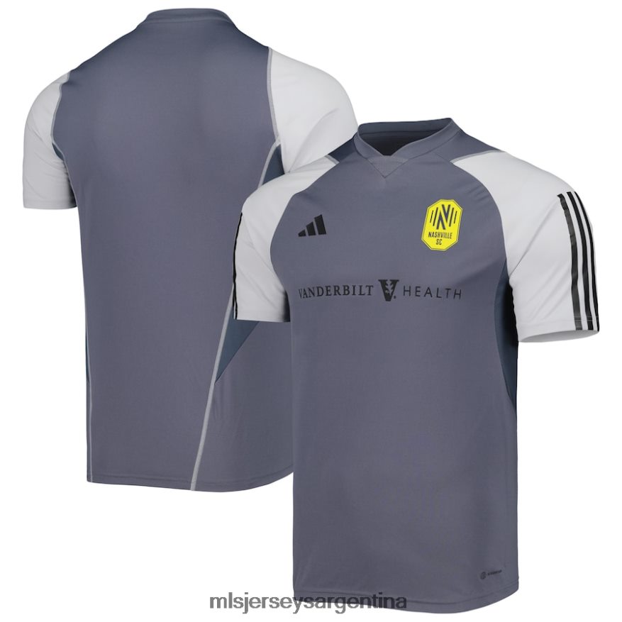 MLS Jerseys hombres camiseta de entrenamiento de campo nashville sc adidas gris 2023 2T40R8279 jersey