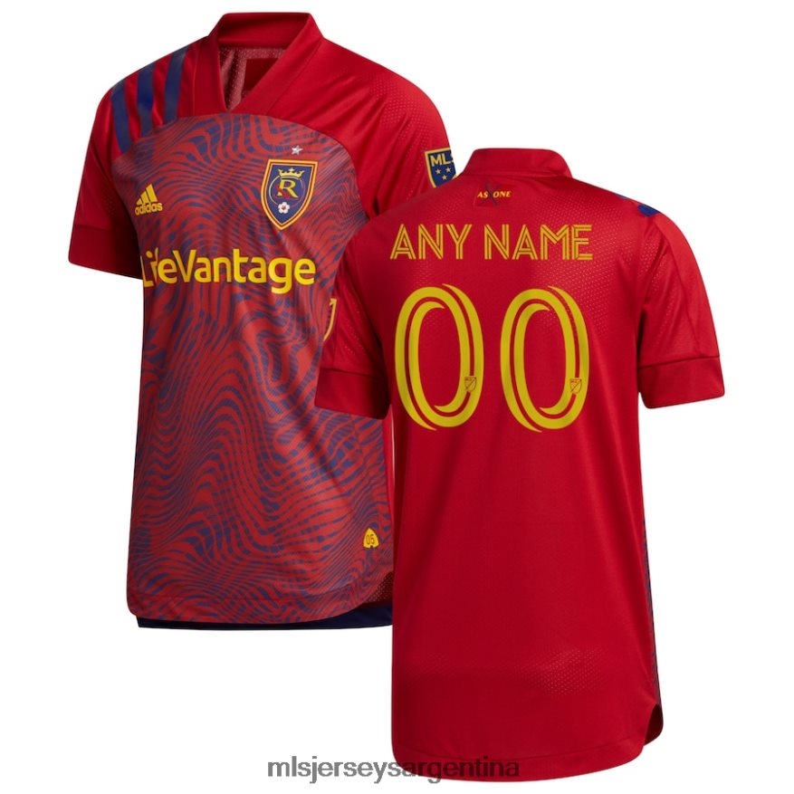 MLS Jerseys hombres real salt lake adidas rojo 2020 camiseta auténtica personalizada primaria 2T40R81480 jersey