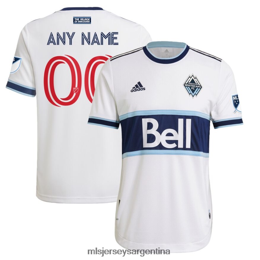 MLS Jerseys hombres vancouver whitecaps fc adidas blanco 2021 camiseta personalizada auténtica primaria 2T40R8710 jersey