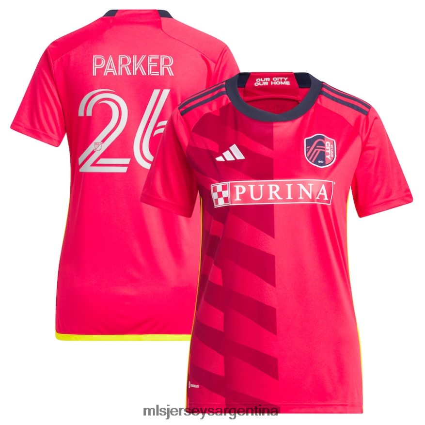 MLS Jerseys mujer calle. louis city sc tim parker adidas rojo 2023 the Spirit kit replica camiseta 2T40R8651 jersey