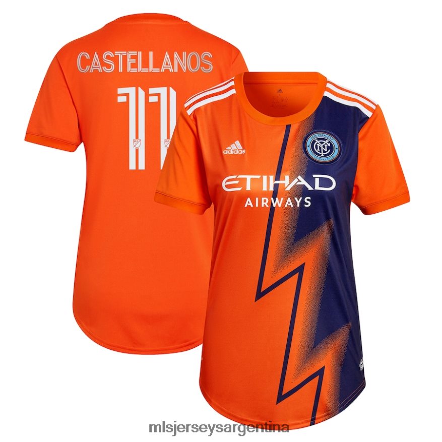 MLS Jerseys mujer new york city fc valentin castellanos adidas naranja 2022 the volt kit réplica de camiseta del jugador 2T40R81227 jersey