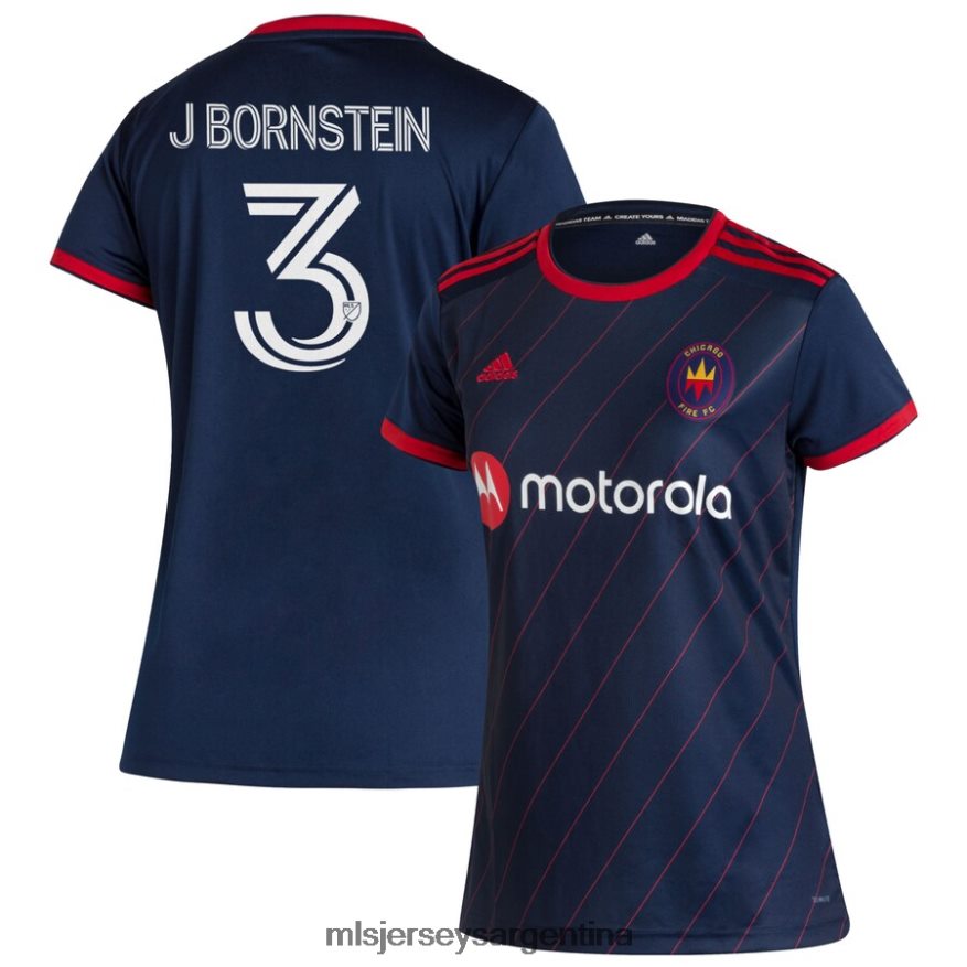 MLS Jerseys mujer chicago fire jonathan bornstein camiseta réplica primaria adidas azul marino 2020 2T40R81377 jersey