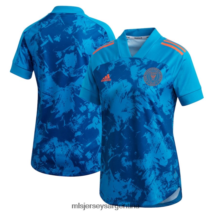 MLS Jerseys mujer camiseta inter miami cf adidas azul 2021 réplica primeblue 2T40R81118 jersey