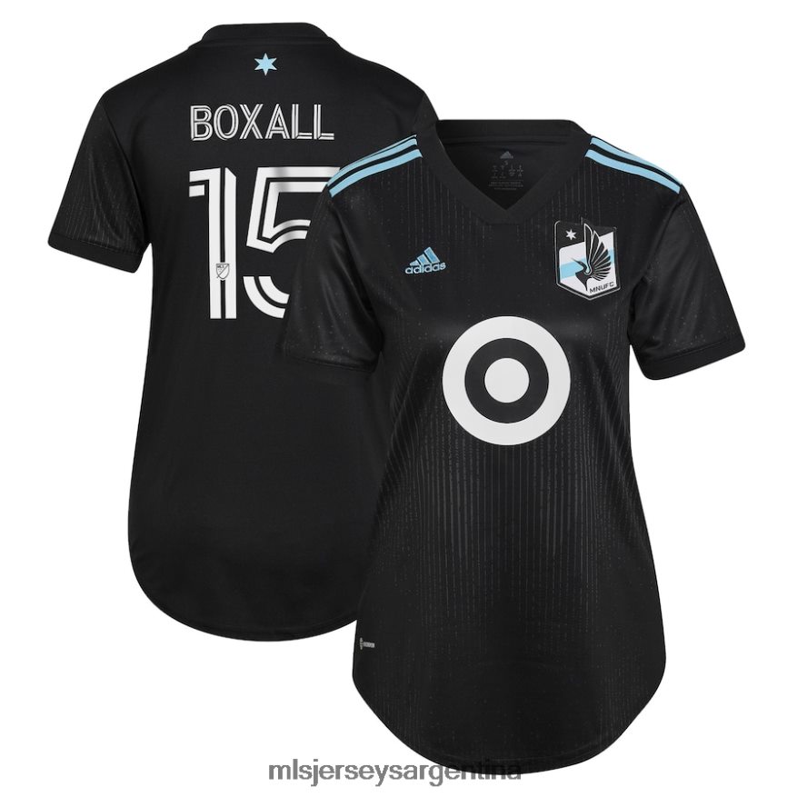 MLS Jerseys mujer minnesota united fc michael boxall adidas negro 2023 minnesota night kit réplica camiseta 2T40R81232 jersey