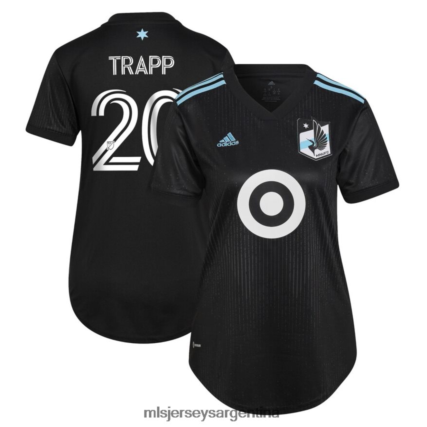 MLS Jerseys mujer minnesota united fc wil trapp adidas negro 2022 minnesota night kit réplica camiseta del jugador 2T40R81257 jersey