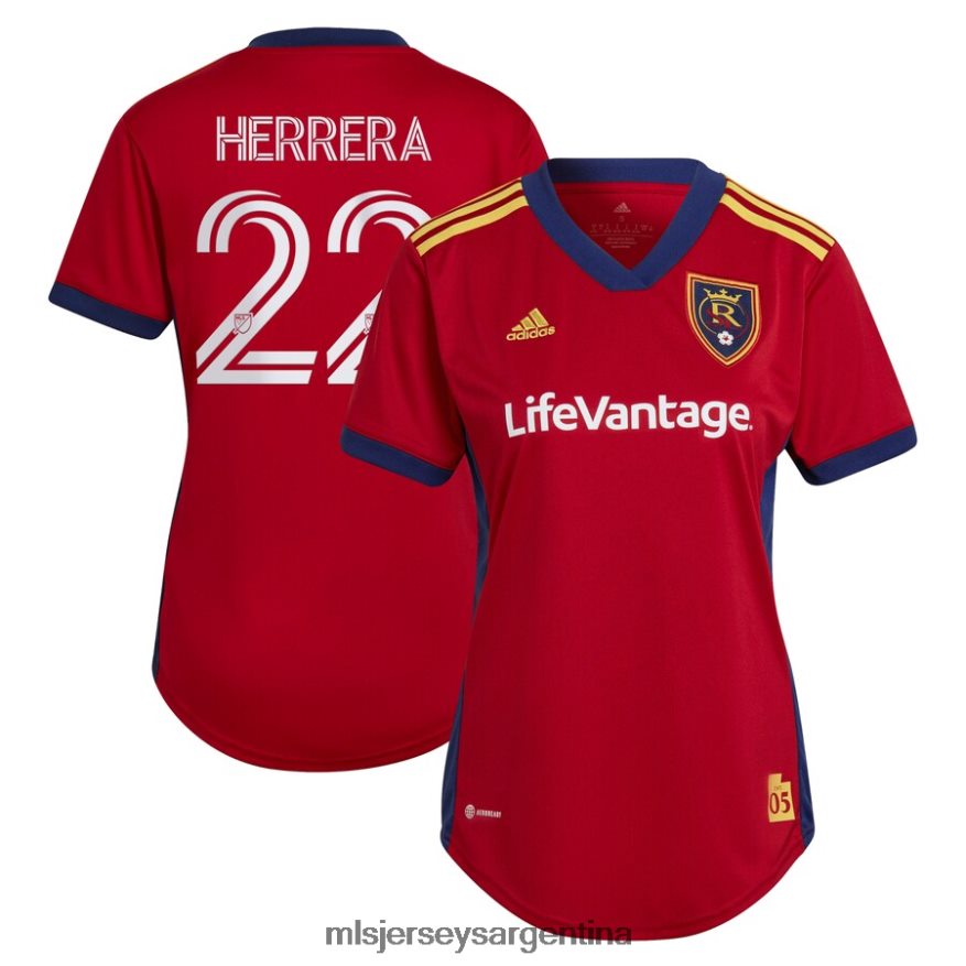 MLS Jerseys mujer real salt lake aaron herrera adidas rojo 2022 the believe kit réplica de camiseta del jugador 2T40R81492 jersey