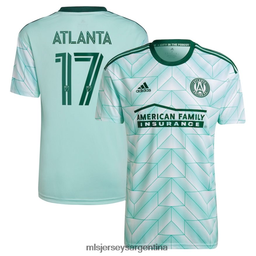 MLS Jerseys niños atlanta united fc adidas mint 2023 the forest kit réplica de camiseta de jugador 2T40R81060 jersey