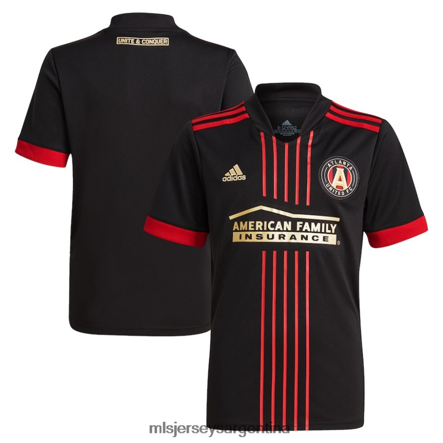 MLS Jerseys niños camiseta replica atlanta united fc adidas negra 2021 the blvck kit 2T40R8166 jersey