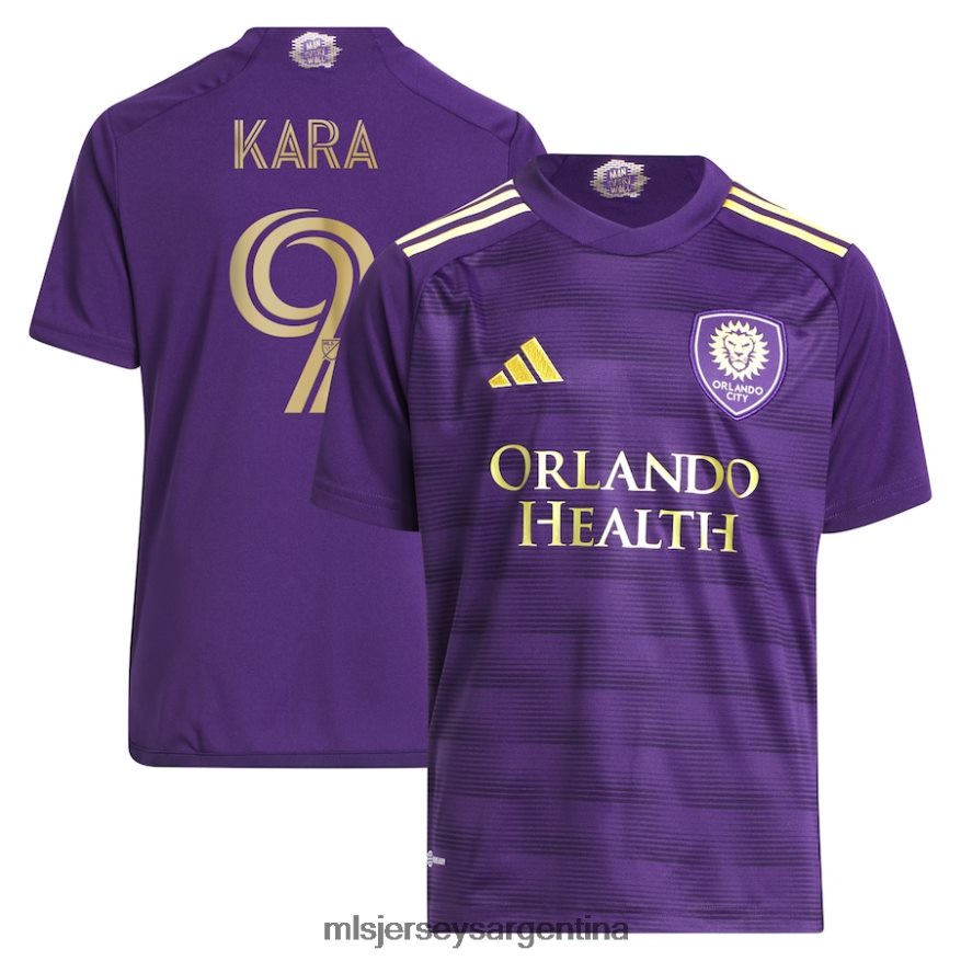 MLS Jerseys niños orlando city sc ercan kara adidas púrpura 2023 the wall kit réplica de camiseta del jugador 2T40R8947 jersey