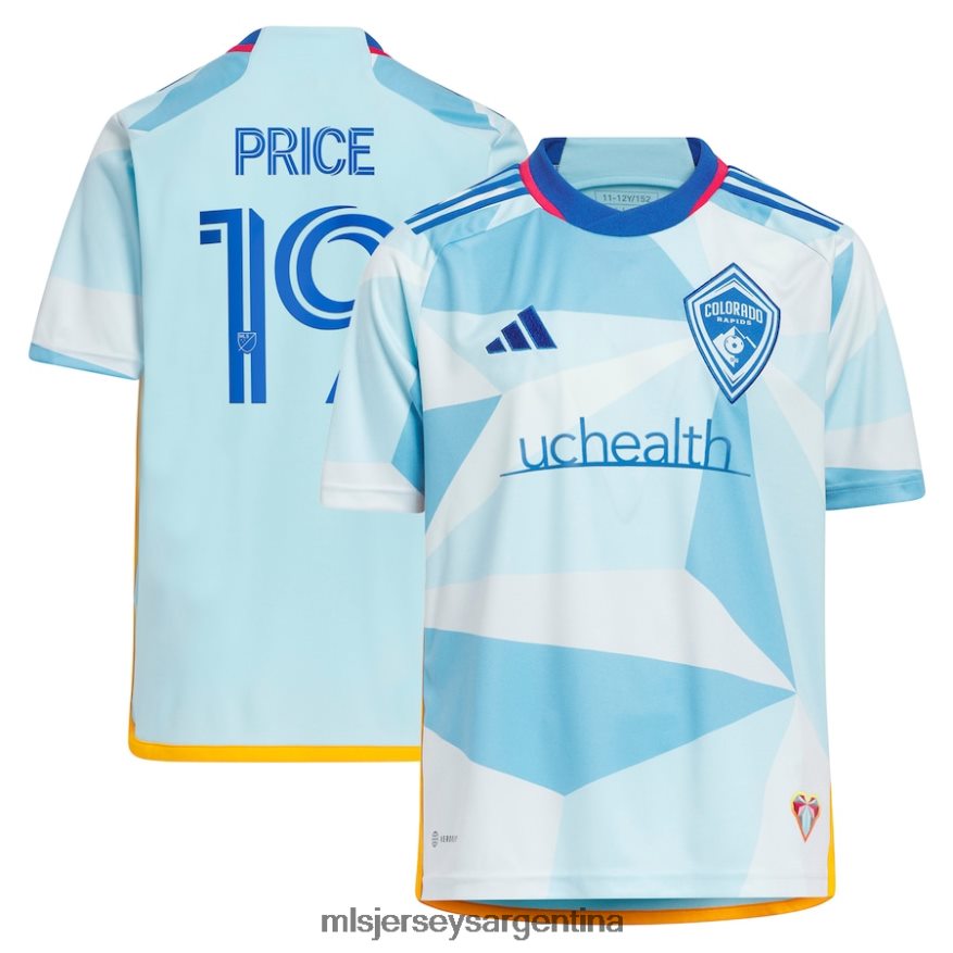 MLS Jerseys niños colorado rapids jack precio adidas azul claro 2023 nuevo día kit réplica camiseta 2T40R8809 jersey