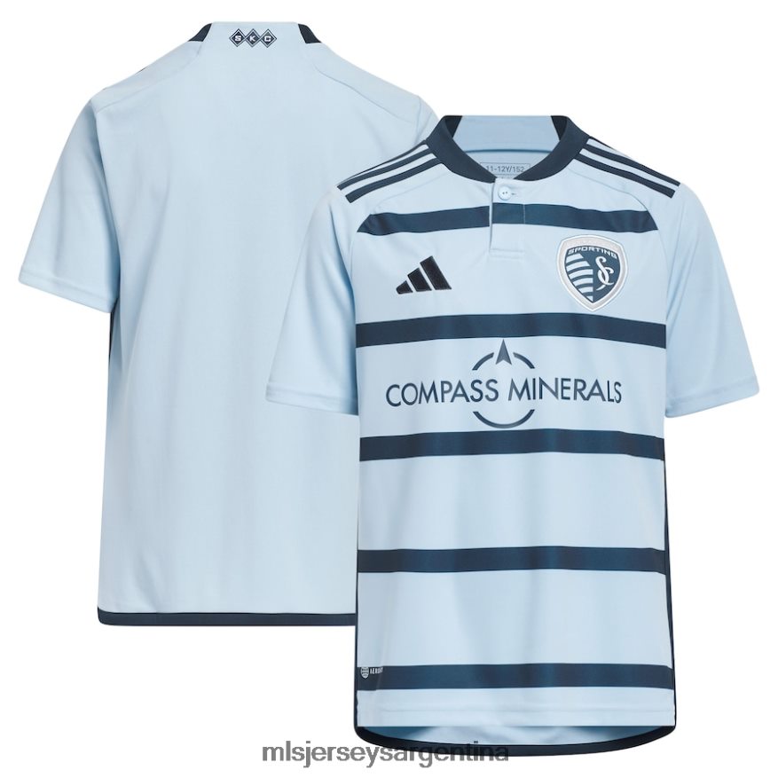 MLS Jerseys niños camiseta réplica del sporting kansas city adidas azul claro 2023 Hoops 4.0 2T40R8362 jersey